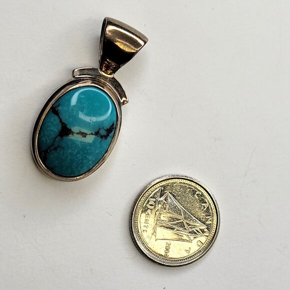 Oval Turquoise Pendant - Picture 4 of 10